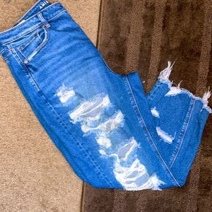 Pair of American eagle MOM jeans worn only ONCE! Like NEW great condition!